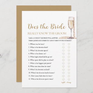 Pearls kent de bruid echt het bruidegom spel kaart