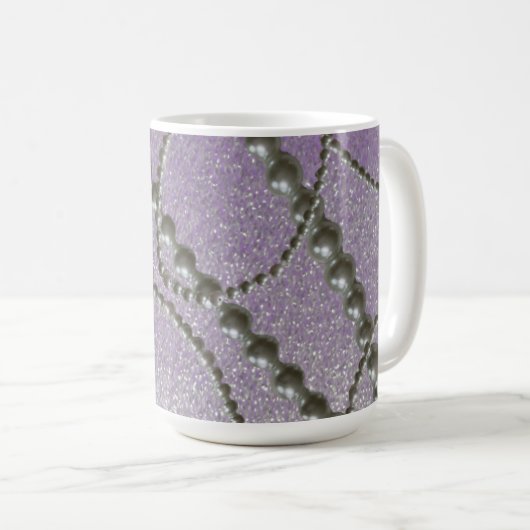 Pearls met Mok van Mauve Metallic Fleck Coffee (Voorkant rechts)