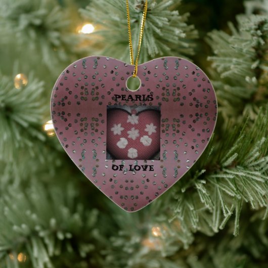 Pearls of Love Keramisch Ornament (Boom)