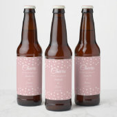 Pearls op Dusty Roos Weddenschap Beer Fles Etiket (Flessen)
