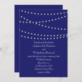 Pearls over uitnodiging tot huwelijk in het Indigo (Voorkant / Achterkant)