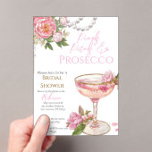 Pearls, Petals & Prosecco Bridal Shower Invitation (In situ (ordinateur de poche))