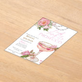 Pearls, Petals & Prosecco Bridal Shower Invitation (Poser)