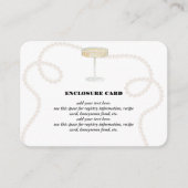 Pearls, Petals & Prosecco | Pearls Enclosure Card Informatiekaartje (Voorkant)