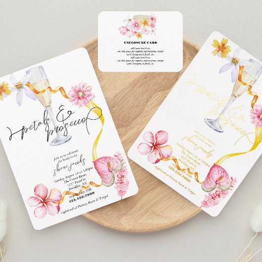 Pearls, Petals & Prosecco | Petals Enclosure Card Informatiekaartje
