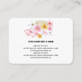 Pearls, Petals & Prosecco | Petals Enclosure Card Informatiekaartje (Voorkant)
