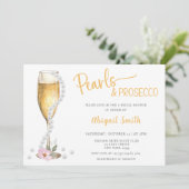 PEARLS & PROSECCO BRIDAL DOUCHE Invitation (Debout devant)