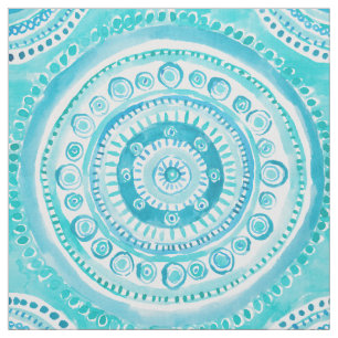 PEARLS VAN DE Waterverf WISDOM Mermaid Mandala Stof