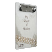 Pearls van Wisdom Elegant Mini Klembord (Schuin)