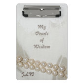Pearls van Wisdom Elegant Mini Klembord (Voorkant)