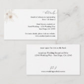 Pearls & White Floral Details Enclosure Kaart 2 (Voorkant / Achterkant)