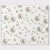 Pearlsa en Prosecco Bruidsfeest Cadeaupapier (Vlak)