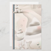 Pearly Seashells Ocean Beach Stationery Briefpapier (Voorkant / Achterkant)
