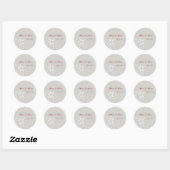 Pearly Snowflakes - Stickers Mariage (Feuille)
