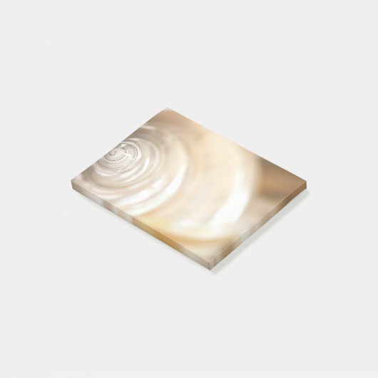 Pearly White Zee Shell Marine Natuur Post-it® Notes (Schuin)