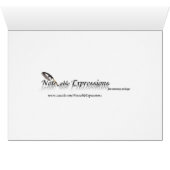 Pearme White Elegance Table Number tentkaart (Binenzijde Horizontaal (Onderkant))