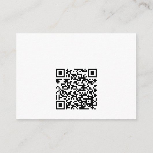 Pears QR Code Bridal Shower Registry  Informatiekaartje (Achterkant)