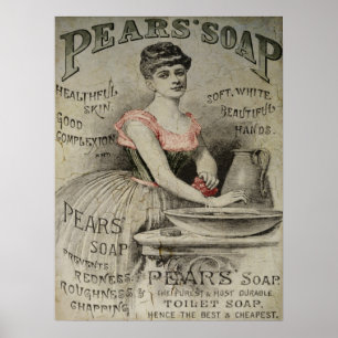 Pears Soap Advertisement Poster