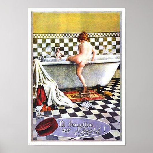Pears Soap Child Badding Poster (Voorkant)