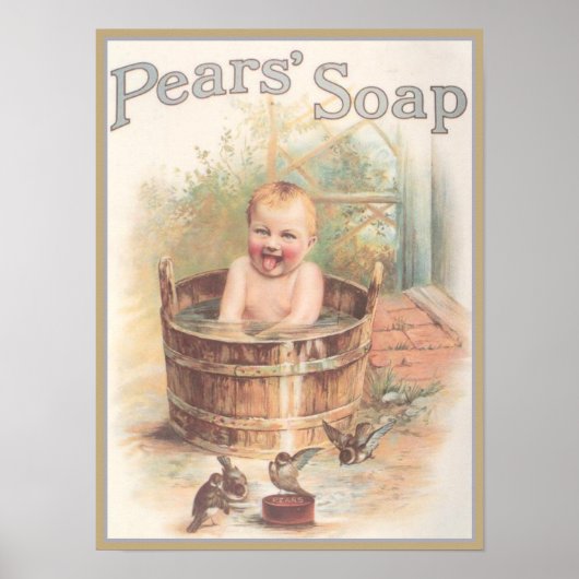 Pears Sopa Baby ad Poster (Voorkant)
