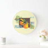 Pears Vintage Crate Art Wall Horloge (Maison)