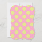 Peas dans une Pod Girl Baby shower Invitation (Dos)