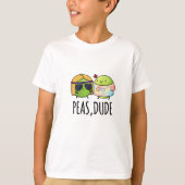 Peas guy Funny Hippie Pea Pun T-shirt (Voorkant)