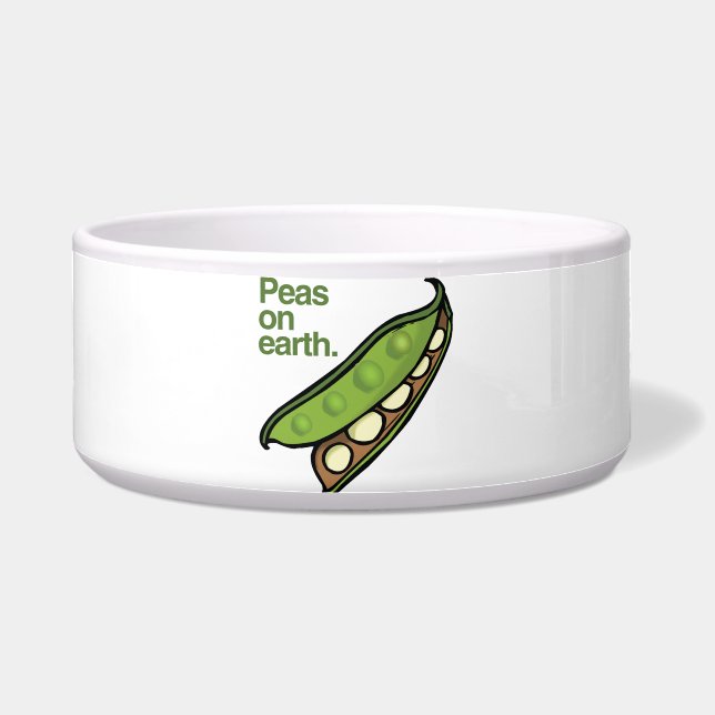 PEAS ON AARTH -.png Voerbakje (Voorkant)