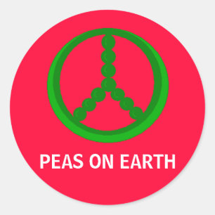 PEAS (vrede) OP AARDE - stickers