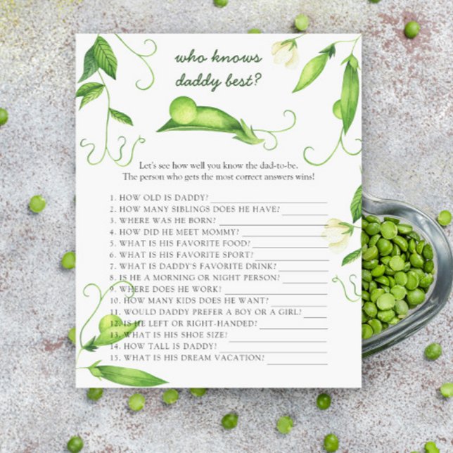 Peas - Who knows daddy best game (Creator heeft geüpload)