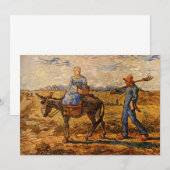 Peasant Couple van Vincent van Gogh Uitnodiging (Voorkant / Achterkant)