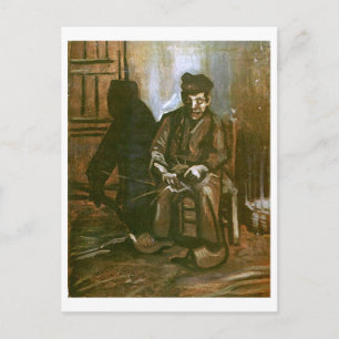 Peasant Making a Basket, Vincent van Gogh Briefkaart