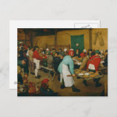 Peasant Wedding , 1568 Briefkaart (Voorkant / Achterkant)