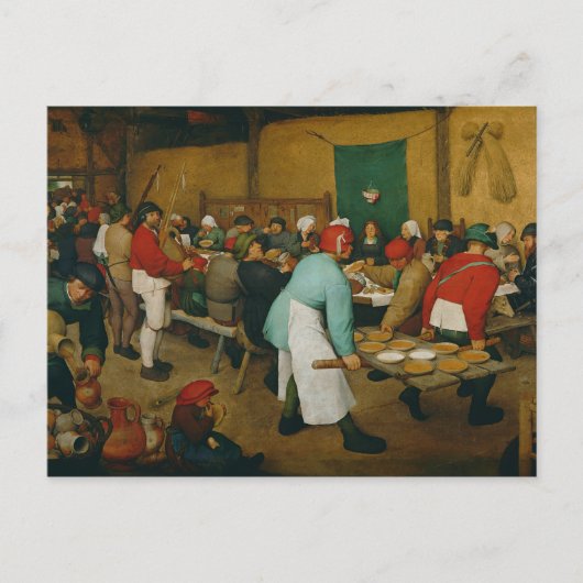 Peasant Wedding , 1568 Briefkaart (Voorkant)