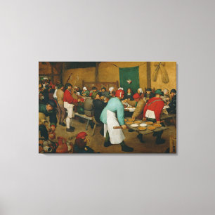 Peasant Wedding , 1568 Canvas Afdruk