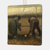Peasant Woman Planting Potato door Vincent van Gog Keramisch Ornament (Links)