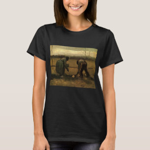 Peasant Woman Planting Potato door Vincent van Gog T-shirt