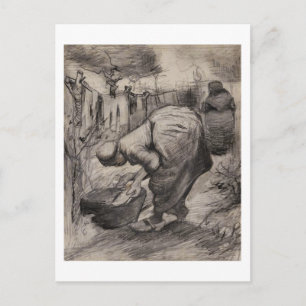Peasant Women, Washtub & Laundry, Vincent van Gogh Briefkaart