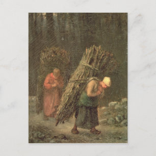 Peasant Women with Brushwood, c.1858 Briefkaart