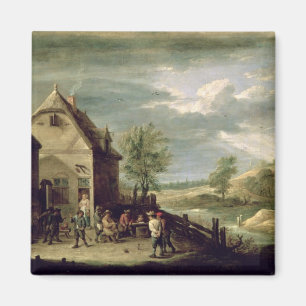 Peasants die Boules spelen Magneet