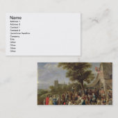 Peasants Merry-Making, c.1650 (olie op doek) Visitekaartje (Voorkant / Achterkant)