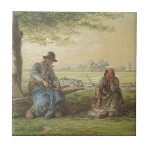Peasants Resting Tegeltje