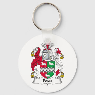 Pease Family Crest Sleutelhanger