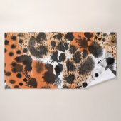Peau animale : motif léopard créatif. (Serviette de bain)