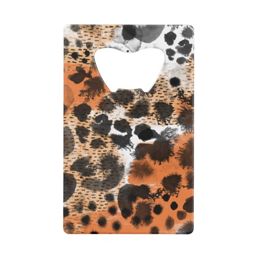 Peau animale : motif léopard créatif. (Devant)