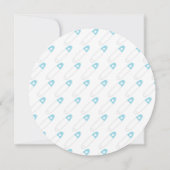 Peau Brown et couche bleue | Invitation baby showe (Dos)