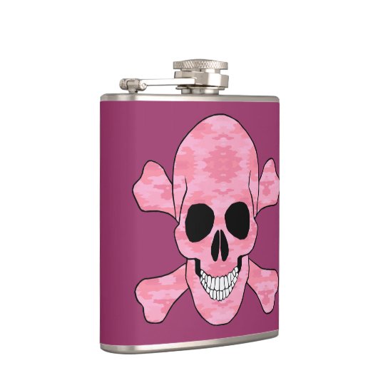 Peau De Camouflage Rose Et Flacon De Crossbones (Droite)