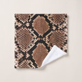 Peau de Crotale Diamondback Occidental (Gant de toilette)