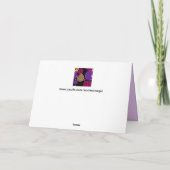 Peau de fête carte de voeux (Dos)