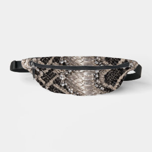 Peau de serpent cristal argent Luxe